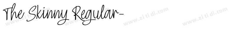 The Skinny Regular字体转换